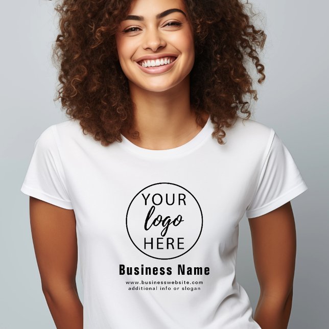 Logotipo Empresarial Personalizado Simples (Simple Custom Business Logo Tri-Blend Shirt)