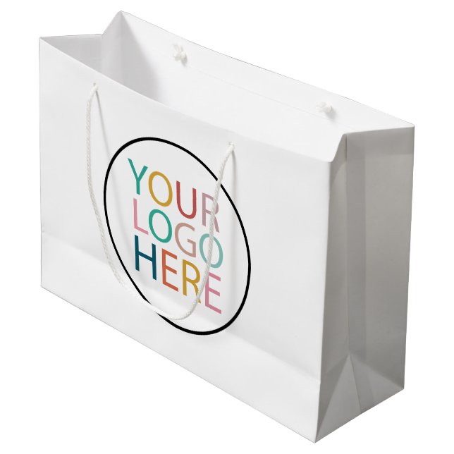 Logotipo Empresarial | Sacolas personalizadas com  (Frente inclinada)