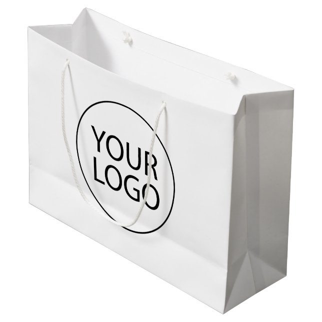 Logotipo Empresarial | Sacolas personalizadas com  (Frente inclinada)