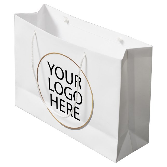 Logotipo Empresarial | Sacolas personalizadas com  (Frente inclinada)