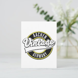 Logotipo estilo vintage de Dortmund, cartão postal