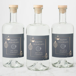 Logotipo Feliz Férias Natal Moderno