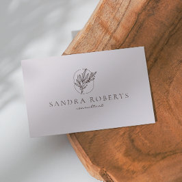 Logótipo floral, Cartão de visita de consultor mod