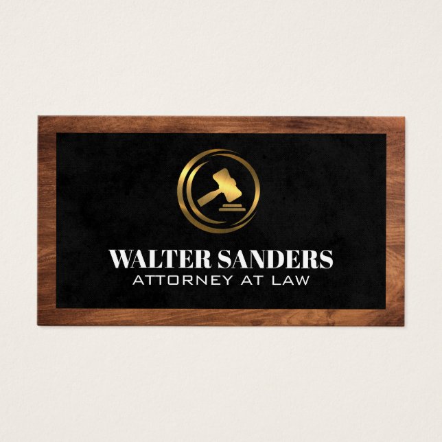 Logotipo Gavel do ouro | Direito (Frente)