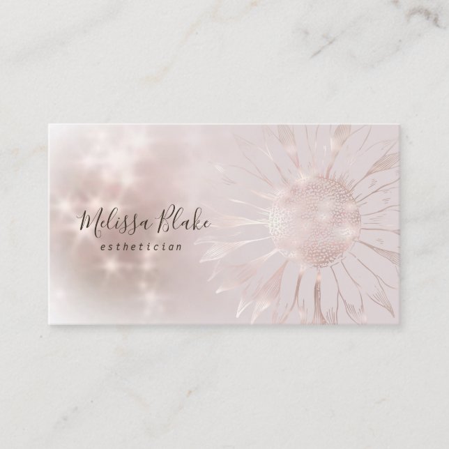 logotipo girassol cartão de visita (Frente)