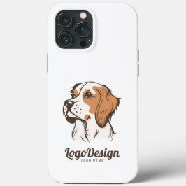 logotipo ilustrado da cabeça de um cão de perfil