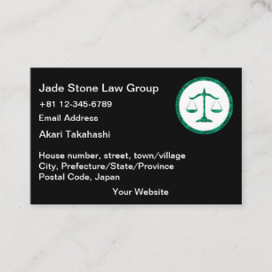 Logotipo Jade Law para Cartões de visitas Bengoshi