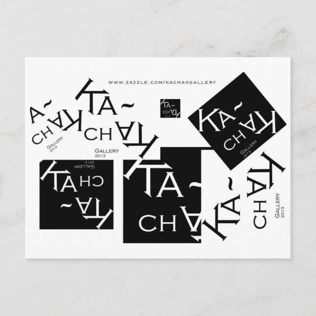 LOGOTIPO KACHAK GALLERY - CARTÕES POSTAIS (Frente)