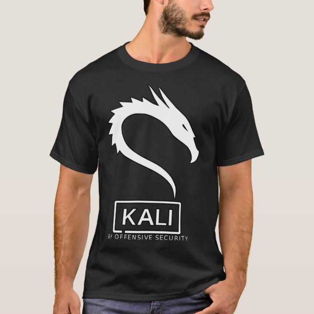 Logotipo Linux Kali - Camisa T essencial (Frente)