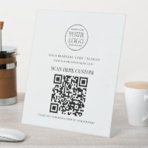 Logotipo Mínimo de Negócios Leia QR CODE