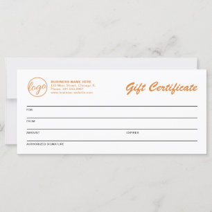 Logotipo Moderno Certificado de Oferta Comercial L