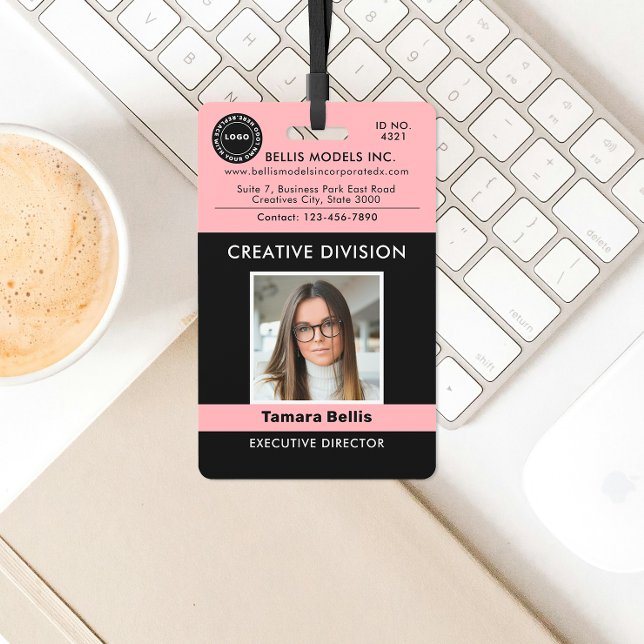 Logotipo moderno, Crachá da empresa QR (Criador carregado)