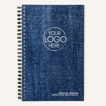 Logotipo Moderno de Denim Azul Desgastado Tendênci