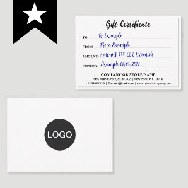 Logotipo Moderno de Negócios, Certificado de Prese