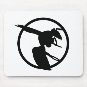 Logotipo Mousepad da vespa de papel