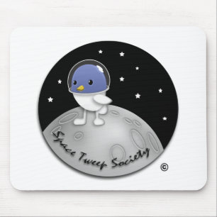 Logotipo Mousepad de Tweep do espaço