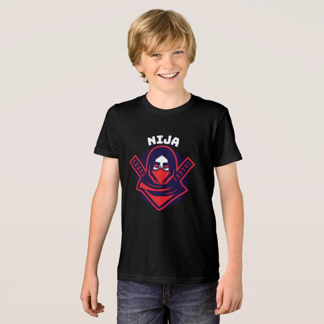 Logotipo Ninja – Emblema de Guerreiro Ousado (Frente Completa)