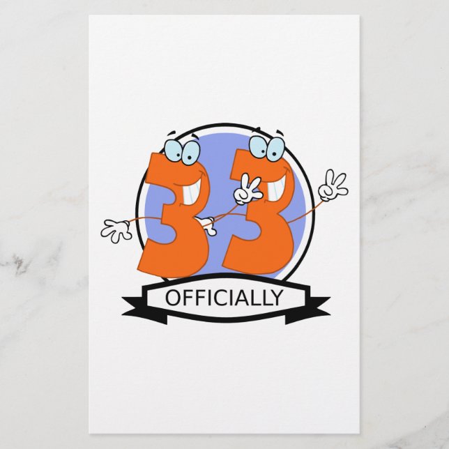 Logotipo oficial de 33 de aniversário (Frente)