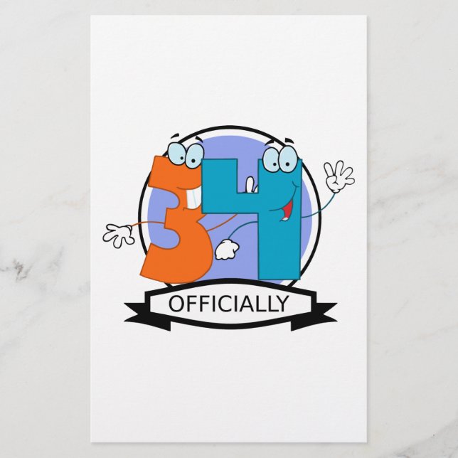 Logotipo oficial de 34 aniversários (Frente)