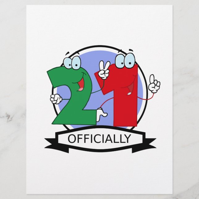 Logotipo oficial de aniversário de 21 (Frente)