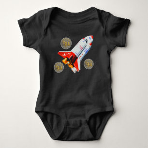 Logotipo Oficial TexitCoin Baby em Camiseta Cinza