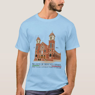 Logotipo OLMC Camisa azul clara masculina