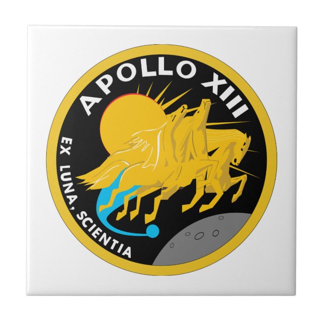Logotipo patch da missão Apollo 13 NASA (Frente)