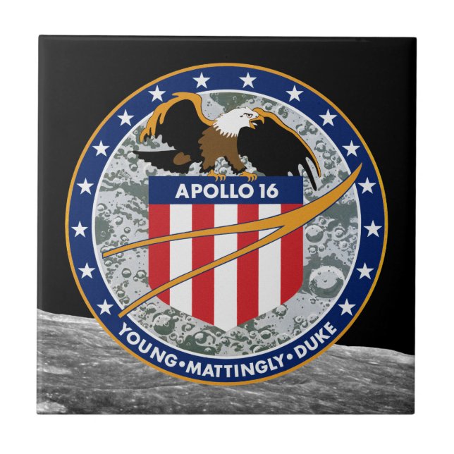 Logotipo patch da missão Apollo 16 NASA (Frente)
