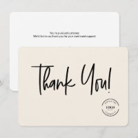 Logotipo Personalizado Agradecimento da Pequena Em