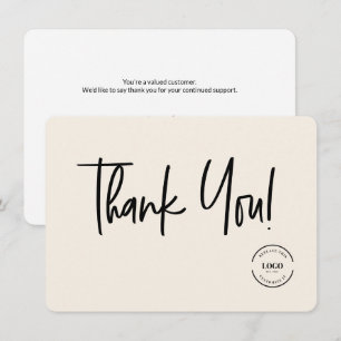 Logotipo Personalizado Agradecimento da Pequena Em
