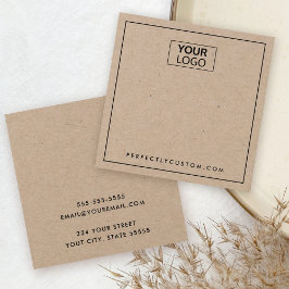 Logotipo personalizado Cartão de exibição de brinc