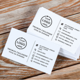 Logótipo personalizado cartão de mídia social mini