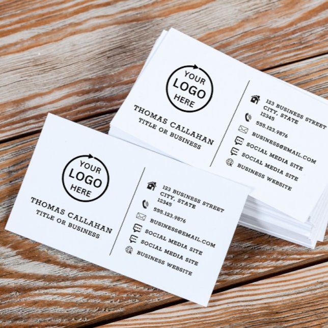 Logótipo personalizado cartão de mídia social mini (Criador carregado)