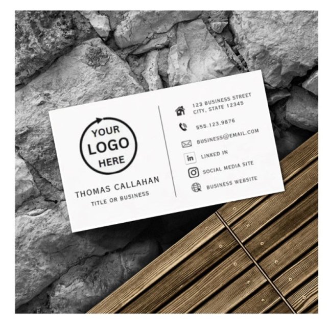 Logótipo personalizado cartão de visita social min (Criador carregado)