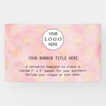 Logotipo Personalizado Cor-de-rosa Esmagador Moder