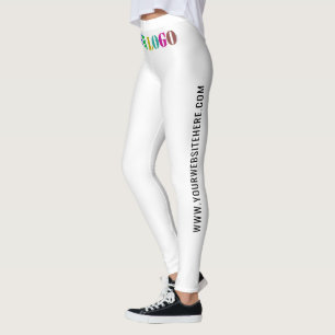 Logotipo personalizado da empresa e leggings comer