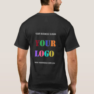 Logotipo personalizado da empresa e texto Camisa c