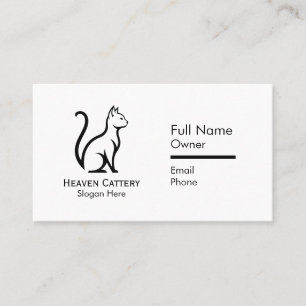 Logotipo Personalizado de Cartão de visita de Catt