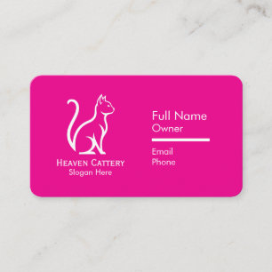 Logotipo Personalizado de Cartão de visita de Catt
