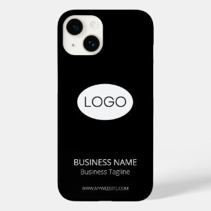 Logotipo personalizado de empresa, preto moderno