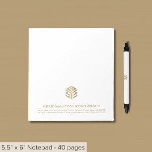 Logotipo Personalizado do Bloco de Notas de Empres