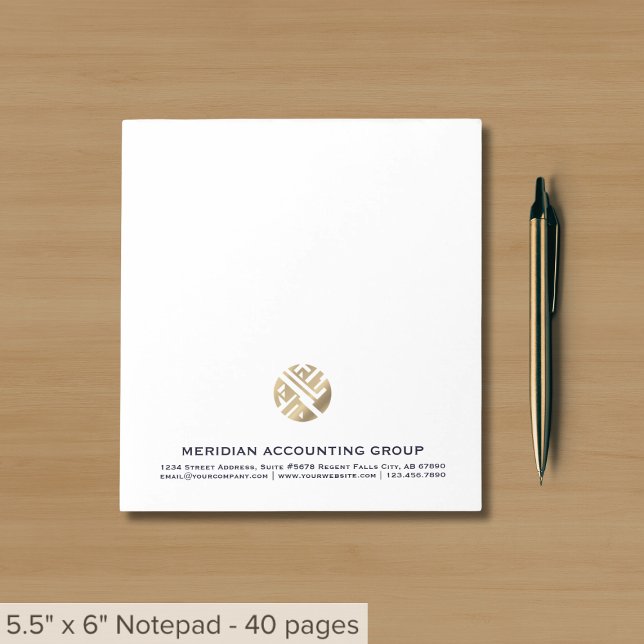 Logotipo personalizado do Bloco de notas profissio (Criador carregado)