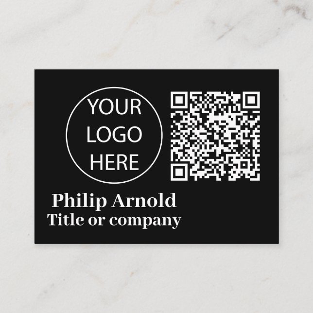 Logotipo Personalizado E Cartão de visita De Códig (Frente)