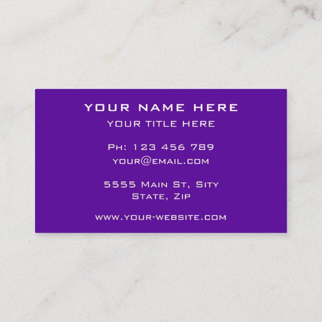 Logotipo personalizado e Cartão de visita profissi (Verso)