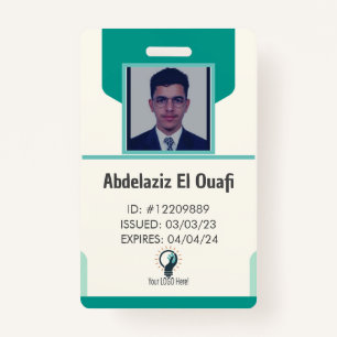 Logotipo personalizado e Crachá para identificação