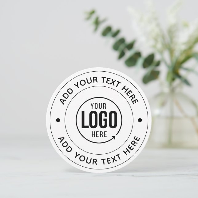 Logotipo personalizado 📝 e Evento de negócios per (Em pé/Frente)