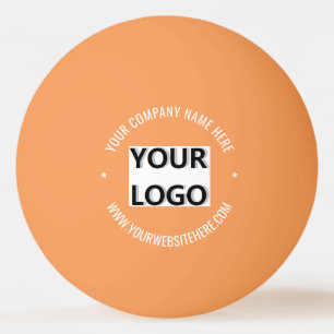 Logotipo Personalizado e Modelo de Bola de Pong de