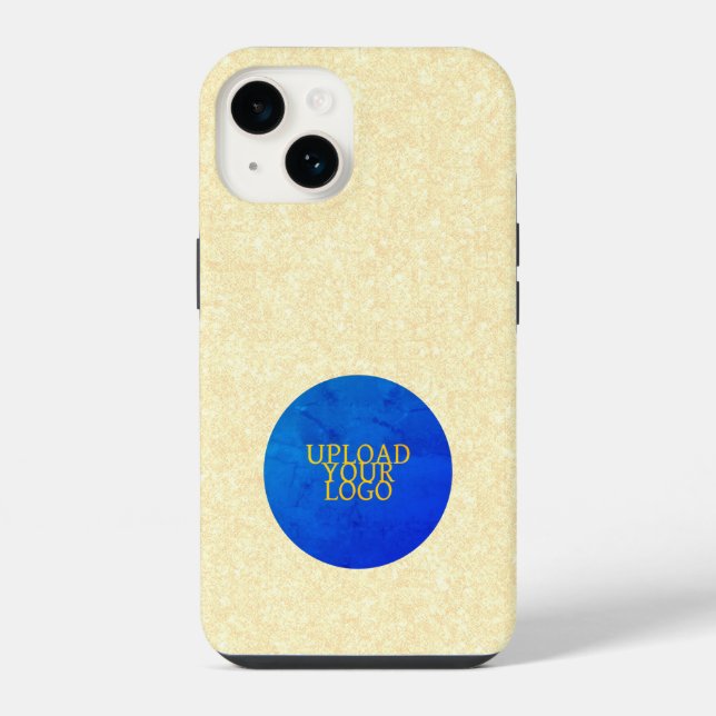 Logotipo Personalizado Elegante iPhone 14 Case (Verso)