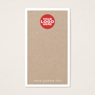 Logotipo Personalizado Kraft Enarrando Jewelry Pla