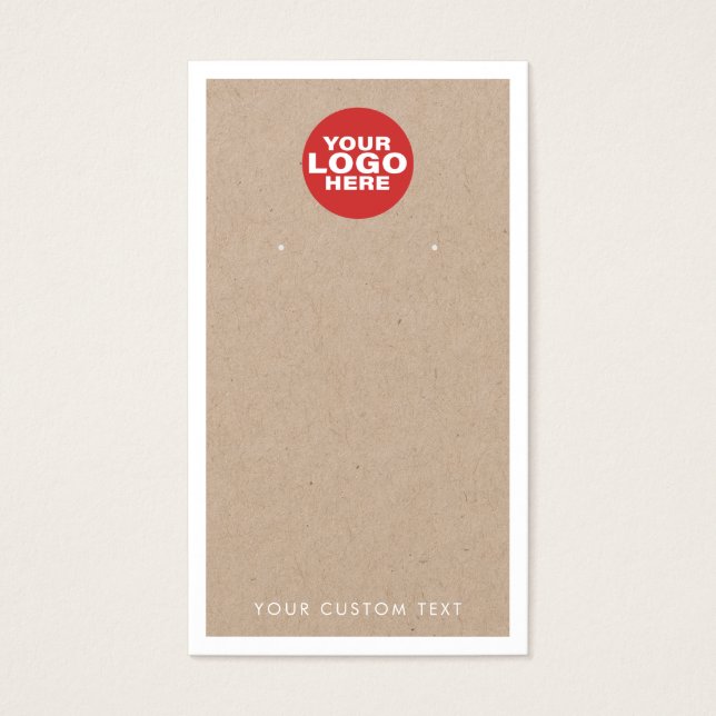 Logotipo Personalizado Kraft Enarrando Jewelry Pla (Frente)